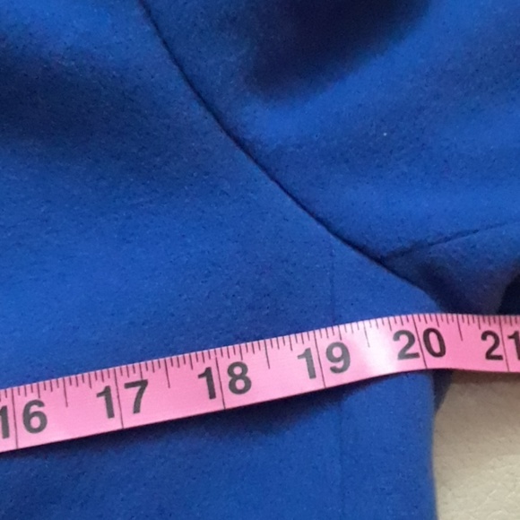 Pretty blue pea coat, sizell 12P - Picture 6 of 7